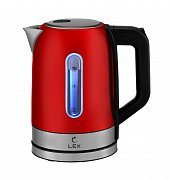 LEX LX 30018-4, чайник электрический (красный) LX30018-4