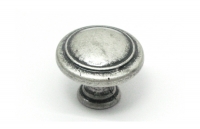 Ручка-кнопка,  Giusti EXP2025, старое серебро глянец