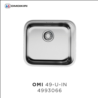 Omoikiri  Ashino 49-IN, 490*440, нержавеющая сталь (4993066)