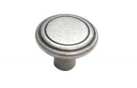 Ручка-кнопка Giusti WPO229, старое серебро глянец