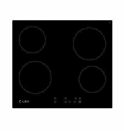 LEX EVH 640-0 BL панель стеклокерамическая электрическая CHYO000207