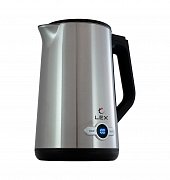 LEX LX 30022-1, чайник электрический (брашированная сталь) LX30022-1